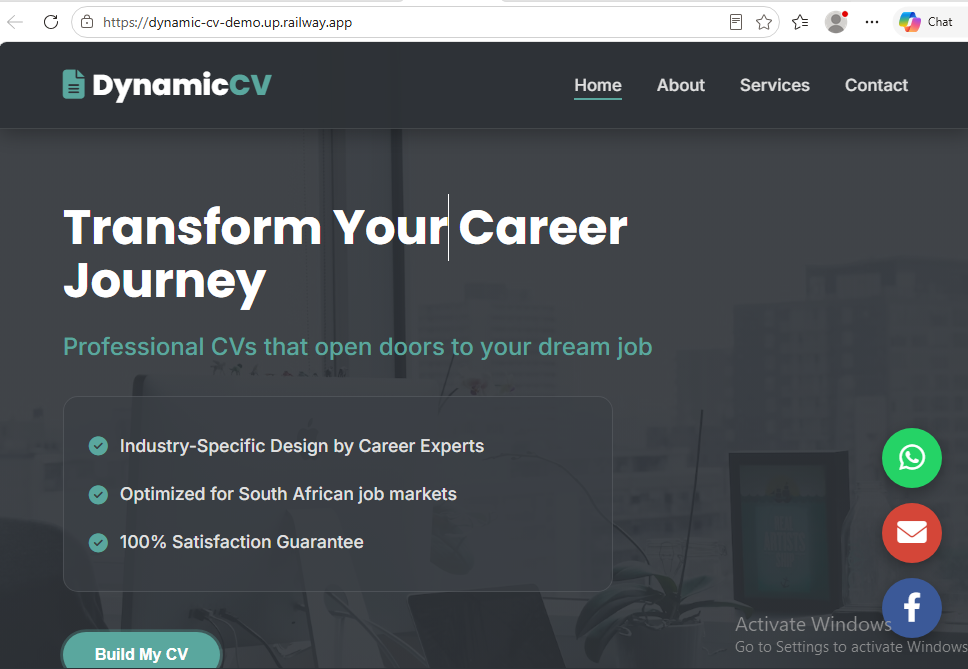 Dynamic CV preview